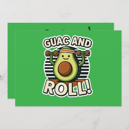 Guac en Roll Kaart (Voorkant / Achterkant)