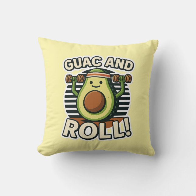 Guac en Roll Kussen (Voorkant)