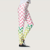 Guac & Glow: Multi-Kleur Chevron Leggings (Rechts)