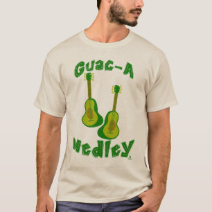 Guac Medley Guacamole Avocado gitaar slogan T-shirt