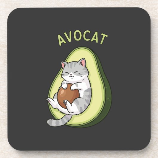 Guac Meow-modus Bier Onderzetter (Voorkant)