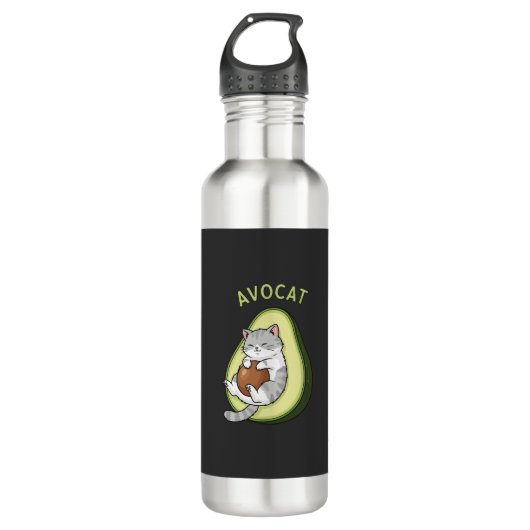 Guac Meow-modus Waterfles (Voorkant)