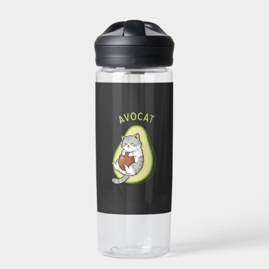 Guac Meow-modus Waterfles (Voorkant)