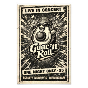 Guac 'n Roll - Guac Pack - Foodie Fiends Foto Afdruk