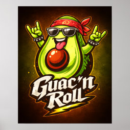 Guac 'n Roll - Guac Pack - Foodie Vrienden Poster