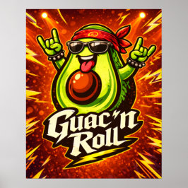 Guac 'n Roll - Guac Pack - Foodie Vrienden Poster