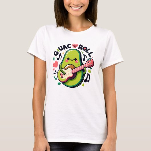 Guac N Roll Rock en Roll Guac en Roll T-shirt (Voorkant)