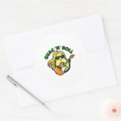 Guac ´n ´Roll Ronde Sticker (Envelop)