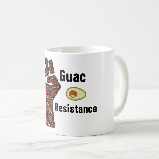 guac resistance coffee Mok (Voorkant rechts)