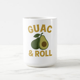 🥑 Guac & Roll – Grappig Avocado Foodie T-shirt Koffiemok