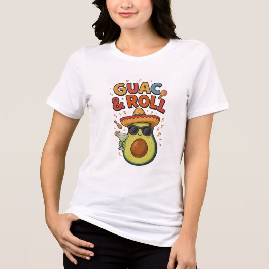 GUAC. & ROLL  Tri-Blend SHIRT (Voorkant)
