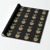 Guac-tarist Funny Avocado Pun Dark BG Cadeaupapier (Uitgerold)