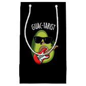 Guac-tarist Funny Avocado Pun Dark BG Klein Cadeauzakje (Voorkant)