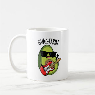 Guac-tarist Funny Avocado Pun Koffiemok