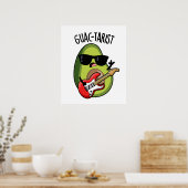 Guac-tarist Funny Avocado Pun Poster (Keuken)