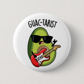 Guac-tarist Funny Avocado Pun Ronde Button 5,7 Cm (Voorkant)