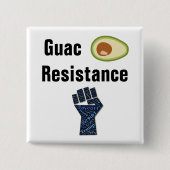 Guac Weerstands Knop Vierkante Button 5,1 Cm (Voorkant)
