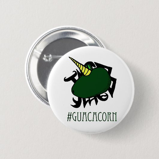 #Guacacorn Ronde Button 5,7 Cm (Voorkant /achterkant)