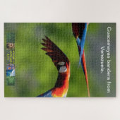 Guacamayas bandera uit Venezuela puzzel. Legpuzzel (Horizontaal)