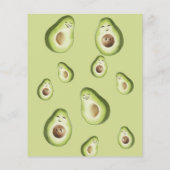 Guacamole Avocado Baby shower Bingo Game (Achterkant)