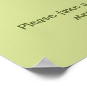 Guacamole Avocado Fiesta Baby shower Diaper game Poster (Hoek)