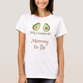 Guacamole Avocado Fiesta Baby shower Diaper game T-shirt