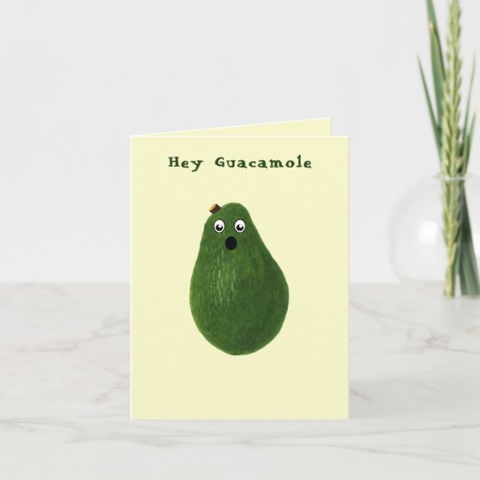 Guacamole Avocado Sjabloon van aankondiging van zw (Voorkant)
