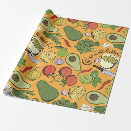 Guacamole Cadeaupapier (Uitgerold)