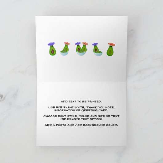 Guacamole Dag Kaart (Binnen)