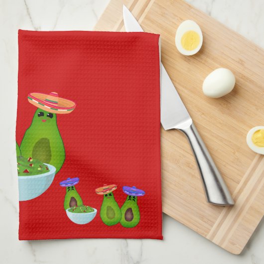 Guacamole Day Theedoek (Quarter Fold)