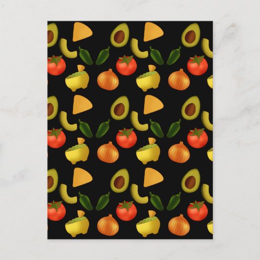 Guacamole en Tortilla Chips Briefkaart (Voorkant)