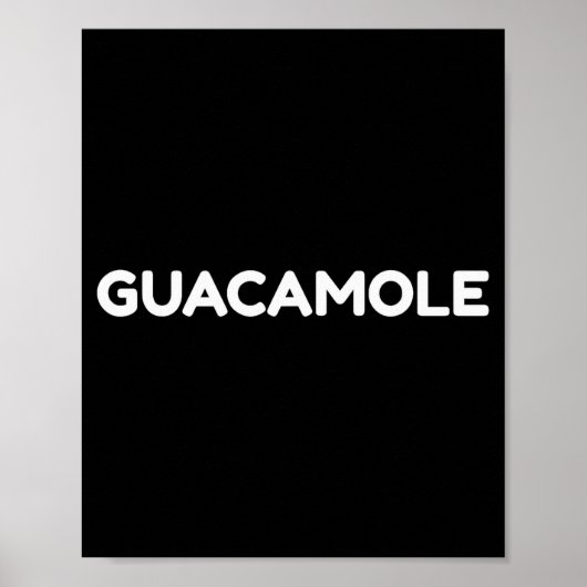 Guacamole Funny Halloween Costume Shirt  Poster (Voorkant)
