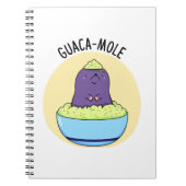Guacamole Funny Mole in Guacamole Dip PUn Notitieboek (Voorkant)