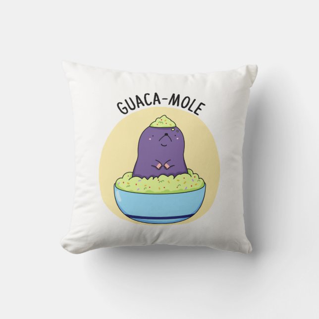 Guacamole Grappige Mol In Guacamole Dip Pun Kussen (Voorkant)
