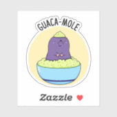 Guacamole Grappige Mol In Guacamole Dip Pun Sticker (Vel)
