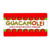 GUACAMOLE Labels voor het aanpassen (Voorkant)