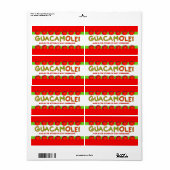 GUACAMOLE Labels voor het aanpassen (Full Sheet)