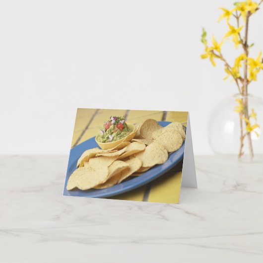 Guacamole met Chips Kaart (Gele Bloem)
