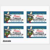 Guacamole Mexicaans  Eten Gift Jar Label (Vel)