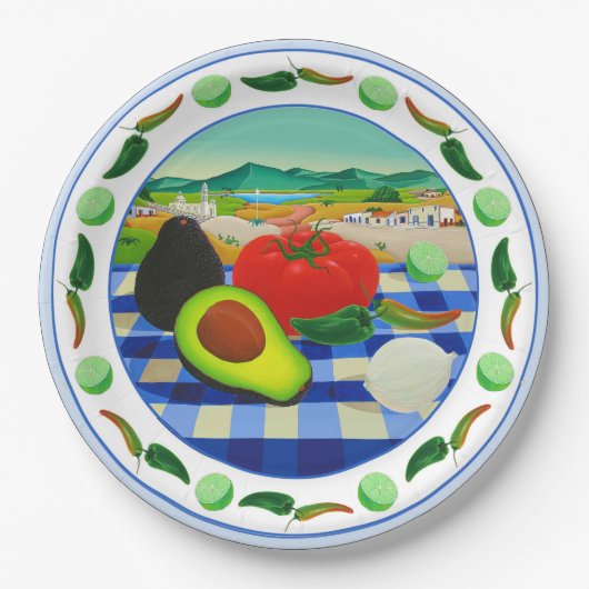 Guacamole Papieren Bordje (Voorkant)