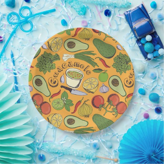 Guacamole Papieren Bordje (Feest)