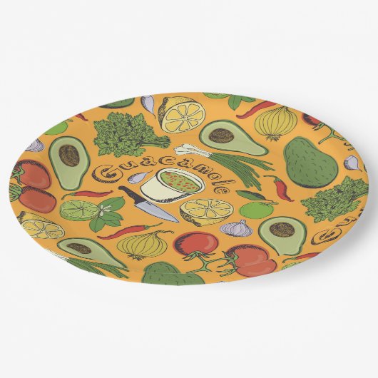 Guacamole Papieren Bordje (Gekanteld)