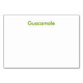 Guacamole Recipe Kaart. Avocado in Waterverf. Kaart (Achterkant)