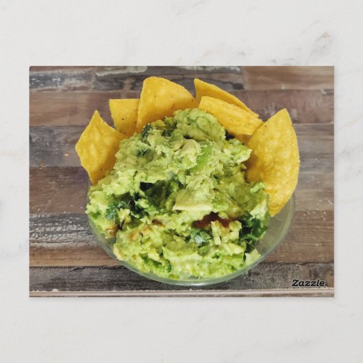 Guacamole Recipe-kaart Briefkaart (Achterkant)