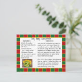 Guacamole Recipe-kaart Briefkaart (Staand voorkant)