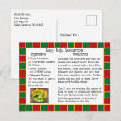 Guacamole Recipe-kaart Briefkaart (Voorkant / Achterkant)