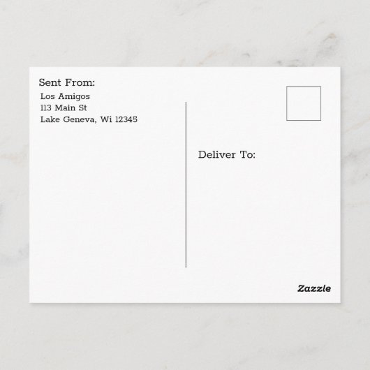 Guacamole Recipe-kaart Briefkaart (Achterkant)