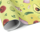 Guacamole Recipe Pattern Gift wrapping Cadeaupapier (Rol Hoek)