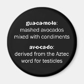Guacamole Testicles Magneet (Voorkant)