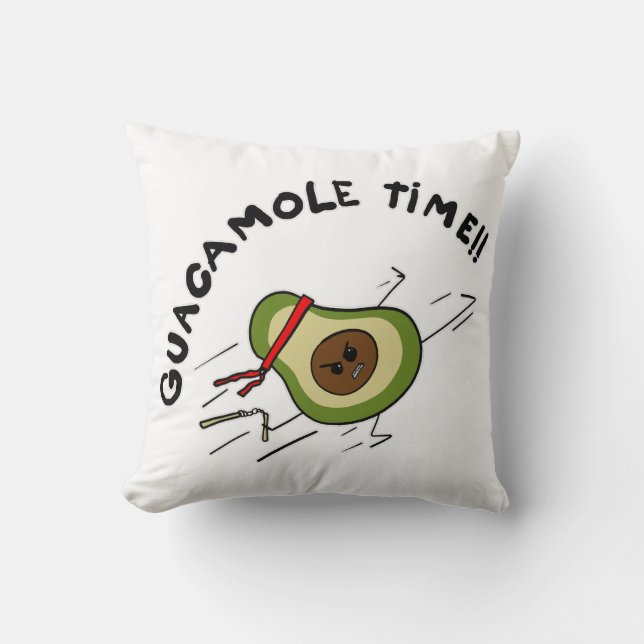Guacamole-tijd Kussen (Voorkant)